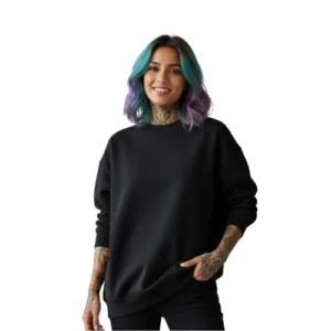 Minimal Black Winter Sweatshirt - Unisex